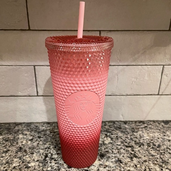 Starbucks Other - Starbucks Pink Ombré Textured Tumbler